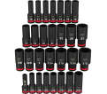 29PC SHOCKWAVE Impact Duty™ 1/2" Drive SAE & Metric Deep 6 Point Socket Set