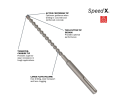 3/8 In. x 13 In. SDS-max® Speed-X™ Rotary Hammer Bit