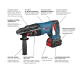 18V EC Brushless SDS-plus® Bulldog™ 1 In. Rotary Hammer Kit with (2) CORE18V 8.0 Ah Performance Batteries