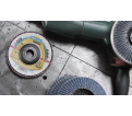 SMT 624 abrasive mop discs, 4-1/2 x 7/8 Inch grain 80 convex