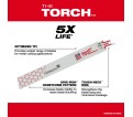 6 in. 18 TPI THE TORCH™ SAWZALL® Blade 5PK