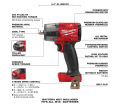 M18 FUEL™ 1/2 Mid-Torque Impact Wrench w/ Pin Detent
