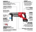 M18 FUEL™ 1-1/4” SDS Plus D-Handle Rotary Hammer Kit w/ ONE-KEY™