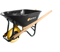 Wheelbarrow - 6 cu. ft. - Black - Steel / 70150