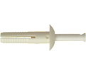Pin Bolt Anchor - 1/4" Nylon Anchor - Zinc Plated Nail / NYL