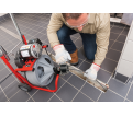 K-400 Machine w/RIDGID Drain Cleaning Gloves – C-32 IW 3⁄8" (10 mm) x 75' (23 m) Solid Core (Integral Wound) Cable – T-260 Tool 