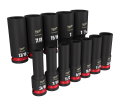 12PC SHOCKWAVE Impact Duty™ 1/2" Drive SAE Deep 6 Point Socket Set