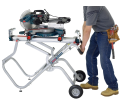 Gravity-Rise Miter Saw Stand with Wheels