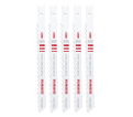 4" 6TPI U-Shank Multi-Material Bi-Metal Jig Saw Blades 5PK