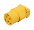 3-Wire Female Connector - 15A - Plastic / 6503