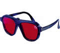 Laser Enhancement Glasses - Red - Plastic / 07470