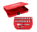 25pc 1/4" Drive Metric & SAE Ratchet and Socket Set with FOUR FLAT™ SIDES