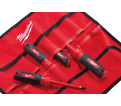 4-Piece 1000V Insulated Screwdriver Set w/ Roll Pouch