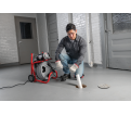 K-400 Machine w/RIDGID Drain Cleaning Gloves – C-32 IW 3⁄8" (10 mm) x 75' (23 m) Solid Core (Integral Wound) Cable – T-260 Tool 