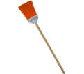 Broom - Coarse - Wood / 1362 *HEAVY-DUTY